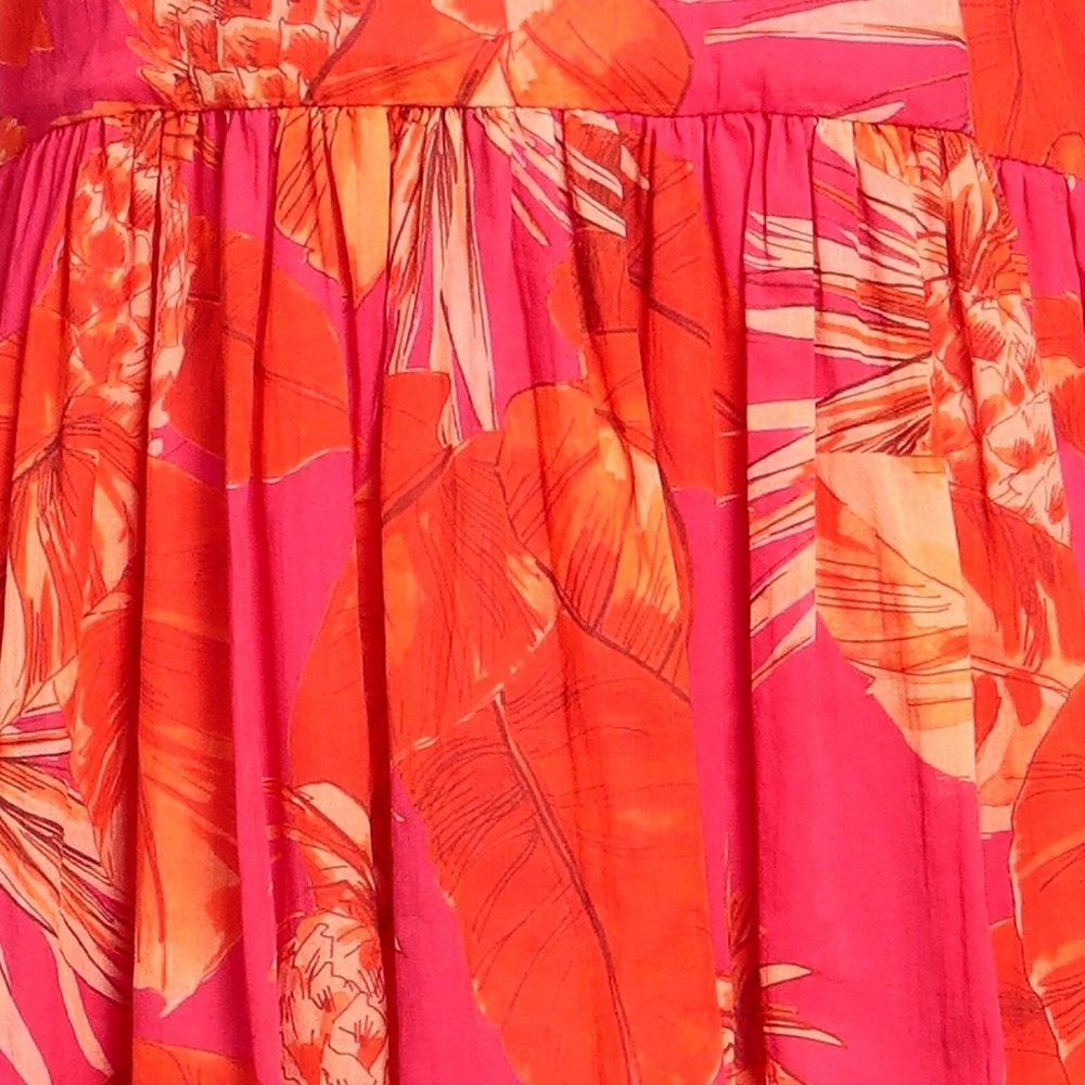 Twin set Vibrant Pink and Orange Floral Dress - Picture 5 of 16